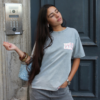 T-shirt gris Take It Easy femme Made in Italy Ambre