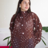 11 Blouse marron à pois femme Ambre Concept Store