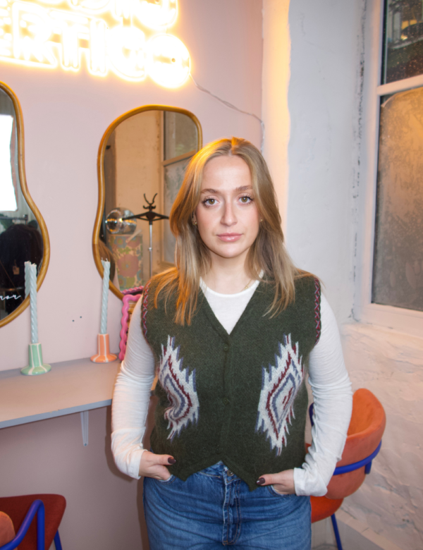 Gilet kaki sans manches femme Ambre Concept Store