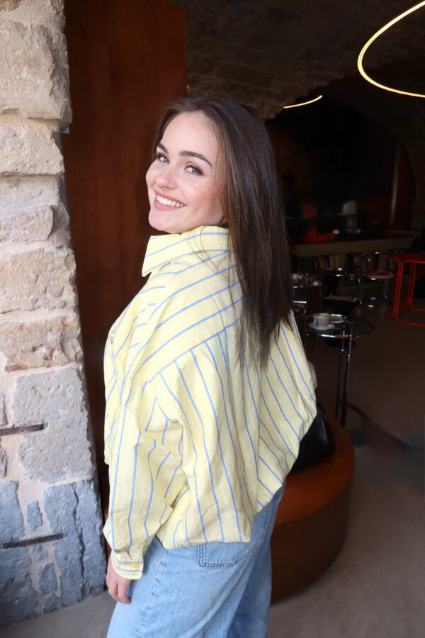 IMG_5806 Zoom rayures et col chemise coton femme